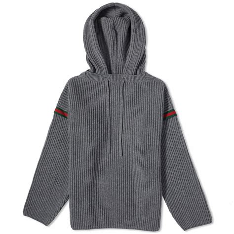 wool knit gucci hoodie|Gucci sweater.